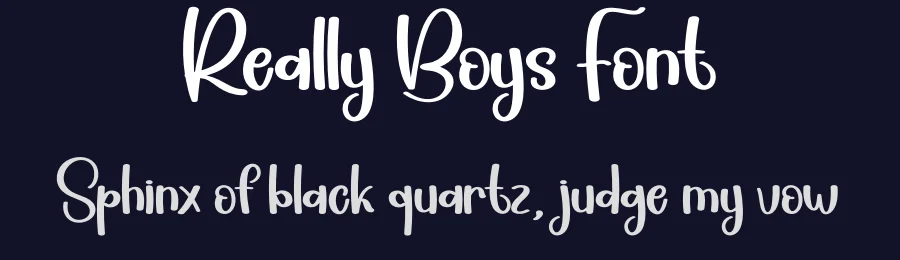 Really Boys Font by creativeletter — Script Handwritten Font — thumbnail 2
