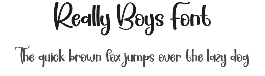 Really Boys Font by creativeletter — Script Handwritten Font