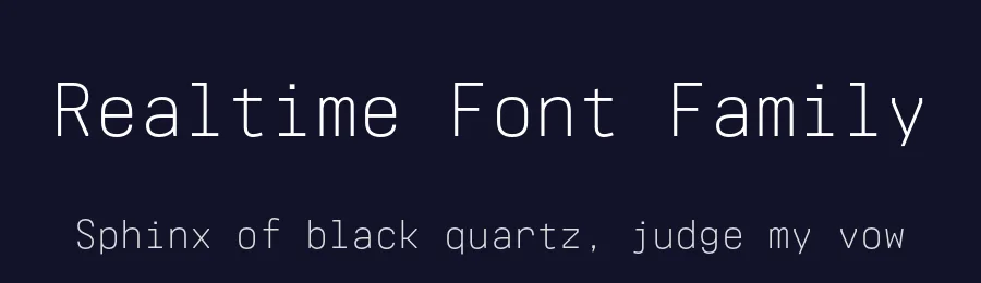 Realtime Font Family by Juri Zaech — Sans Serif Font — thumbnail 2