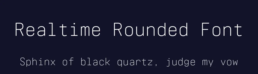 Realtime Rounded Font by Juri Zaech — Sans Serif Font — thumbnail 2