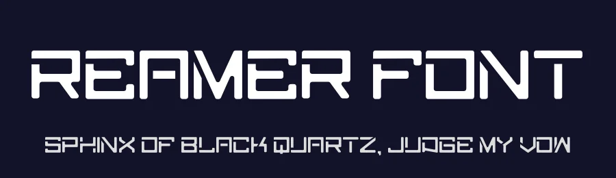 Reamer Font by hayoyuka8 — Display Font — thumbnail 2
