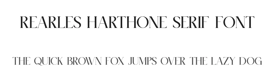 Rearles Harthone Serif Font by SlideShoot — Serif Font