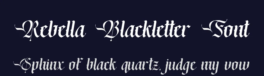 Rebella Blackletter Font by alit design — Blackletter Font — thumbnail 2