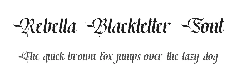 Rebella Blackletter Font by alit design — Blackletter Font
