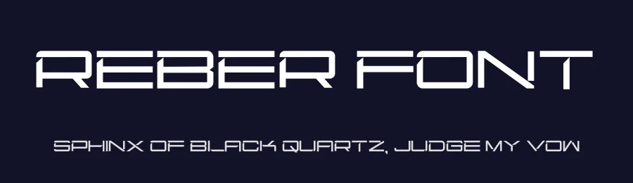 Reber Font by hayoyuka8 — Display Font — thumbnail 2