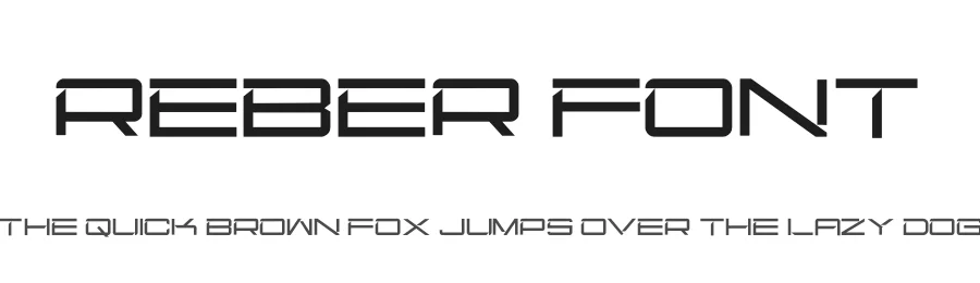 Reber Font by hayoyuka8 — Display Font