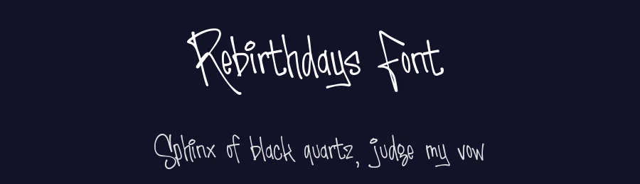 Rebirthdays Font by Allouse.Studio — Script Handwritten Font — thumbnail 2