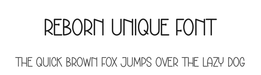 Reborn Unique Font by creativeletter — Display Font