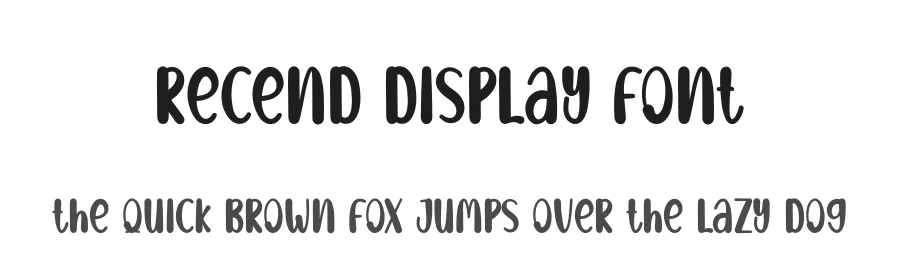 Recend Display Font by andikastudio — Display Font