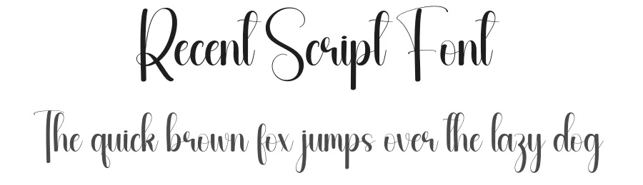 Recent Script Font by andikastudio — Script Handwritten Font