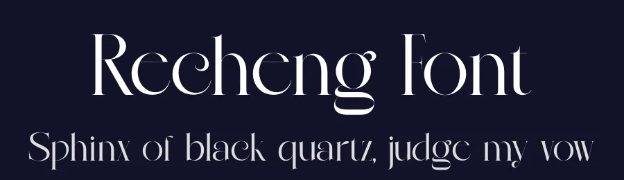 Recheng Font by zaaintype — Serif Font — thumbnail 2