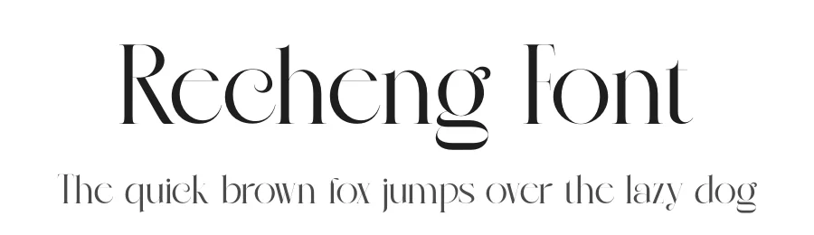 Recheng Font by zaaintype — Serif Font