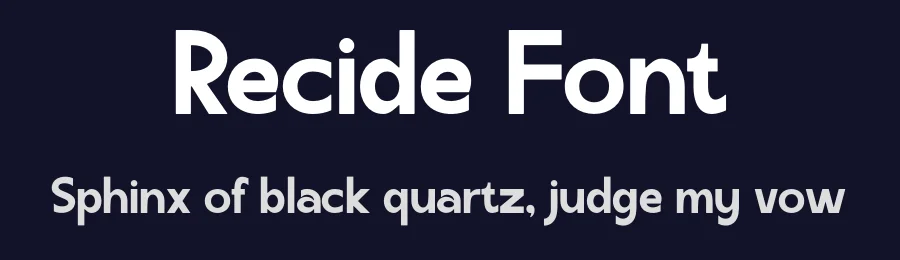 Recide Font by MaikoHatta — Sans Serif Font — thumbnail 2