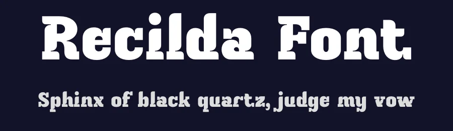 Recilda Font by Rantautype — Slab Serif Font — thumbnail 2
