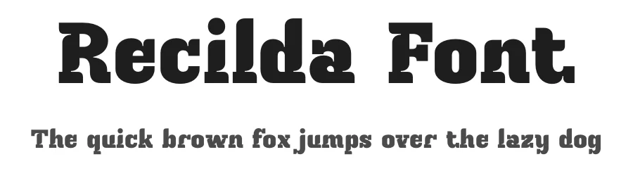 Recilda Font by Rantautype — Slab Serif Font