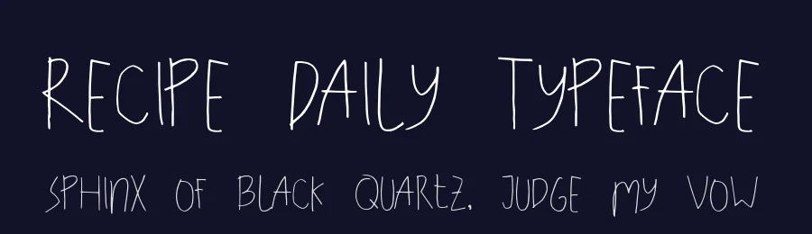Recipe Daily Typeface by StoricType — Display Font — thumbnail 2
