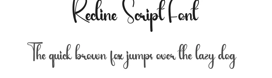 Recline Script Font by andikastudio — Script Handwritten Font