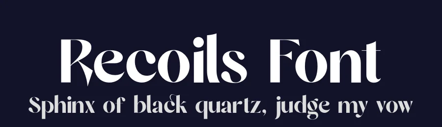 Recoils Font by zaain type — Serif Font — thumbnail 2