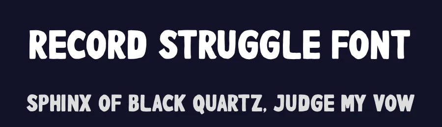 Record Struggle Font by Gracetypestudio — Script Handwritten Font — thumbnail 2