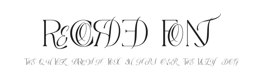 Recorded Font by 177Studio — Script Handwritten Font