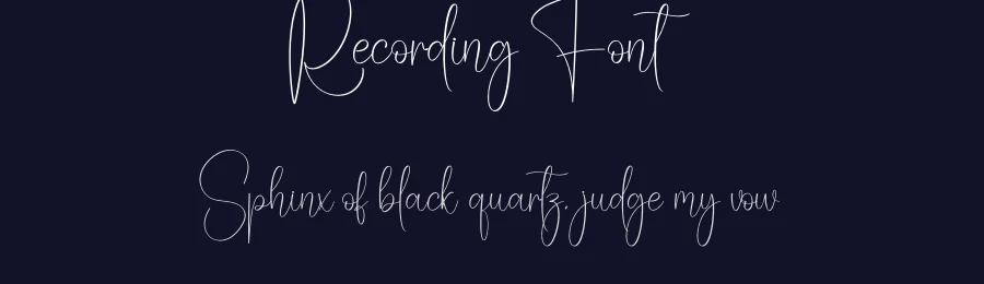 Recording Font by creativeletter — Script Handwritten Font — thumbnail 2