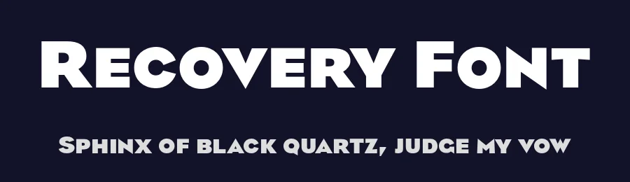 Recovery Font by Dunwich Type — Sans Serif Font — thumbnail 2