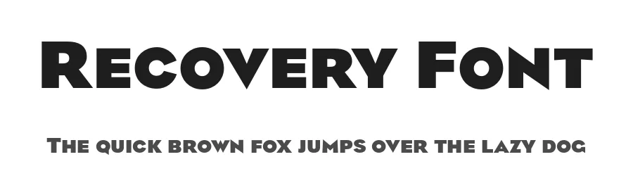 Recovery Font by Dunwich Type — Sans Serif Font