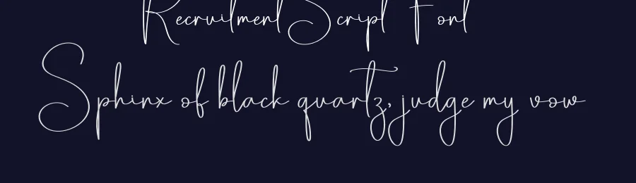Recruitment Script Font by creativeletter — Script Handwritten Font — thumbnail 2