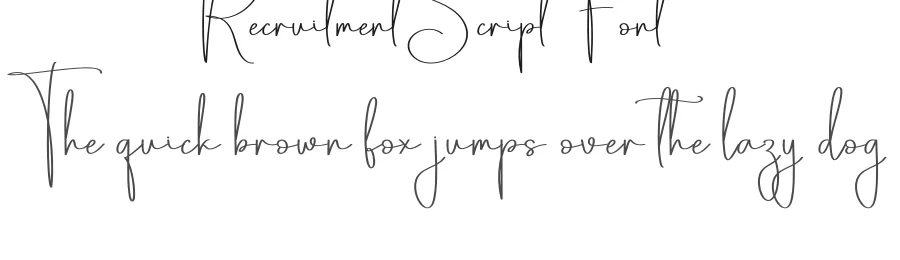 Recruitment Script Font by creativeletter — Script Handwritten Font