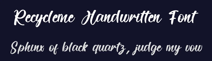 Recycleme Handwritten Font by inermediaSTUDIO — Script Handwritten Font — thumbnail 2