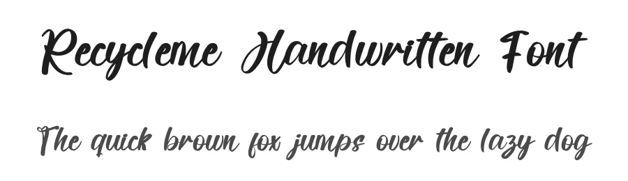 Recycleme Handwritten Font by inermediaSTUDIO — Script Handwritten Font