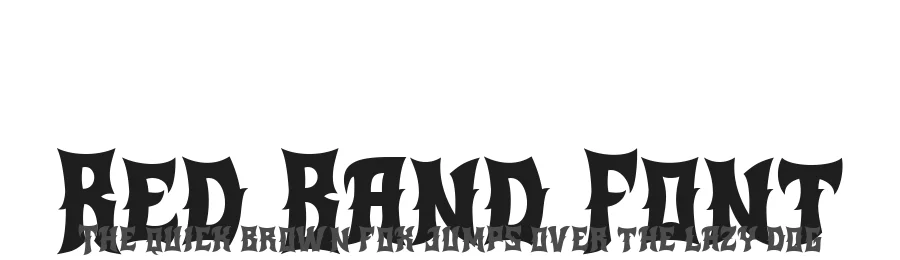 Red Band Font by alit design — Blackletter Font