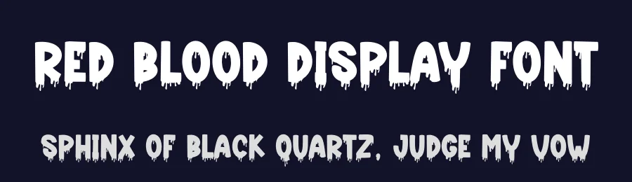 Red Blood Display Font by creativeletter — Display Font — thumbnail 2