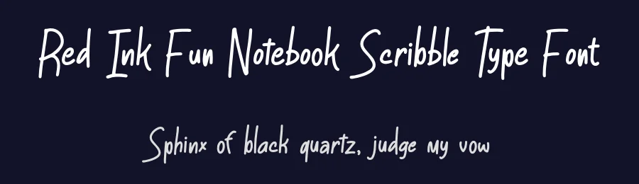 Red Ink Fun Notebook Scribble Type Font by Casloop Studio — Script Handwritten Font — thumbnail 2
