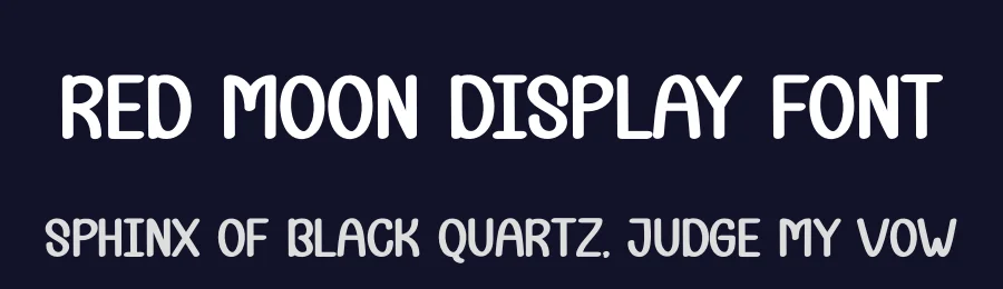 Red Moon Display Font by andikastudio — Display Font — thumbnail 2
