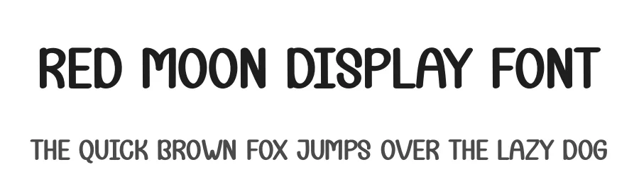 Red Moon Display Font by andikastudio — Display Font