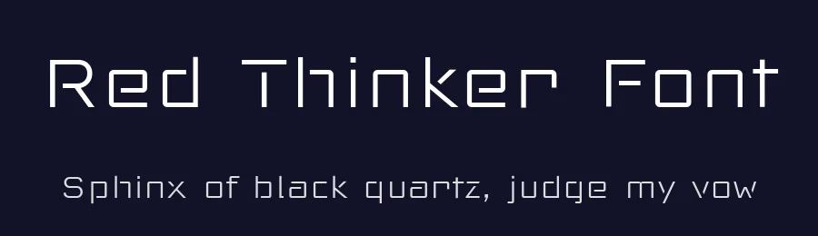 Red Thinker Font by defharo — Sans Serif Font — thumbnail 2