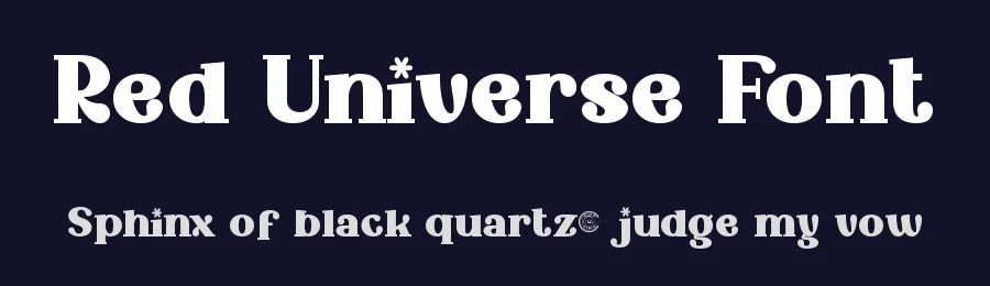 Red Universe Font by RaisProject — Display Font — thumbnail 2