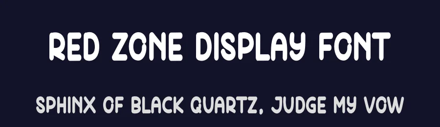 Red Zone Display Font by andikastudio — Display Font — thumbnail 2