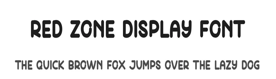 Red Zone Display Font by andikastudio — Display Font