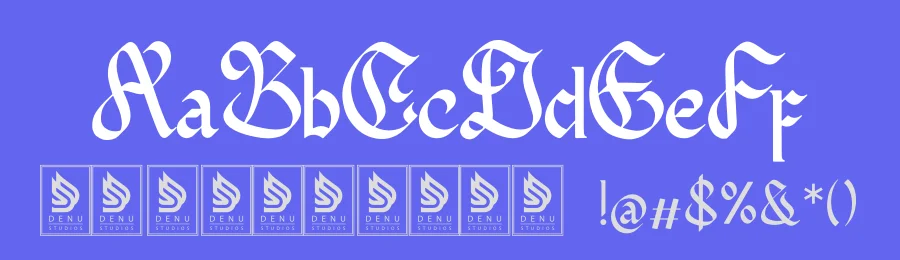 Redagon | Blackletter Typeface by Denustudios — Blackletter Font — thumbnail 3
