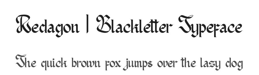 Redagon | Blackletter Typeface by Denustudios — Blackletter Font