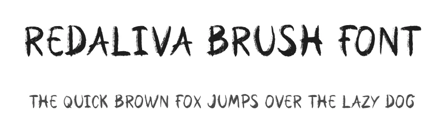 Redaliva Brush Font by Dhabee — Script Handwritten Font