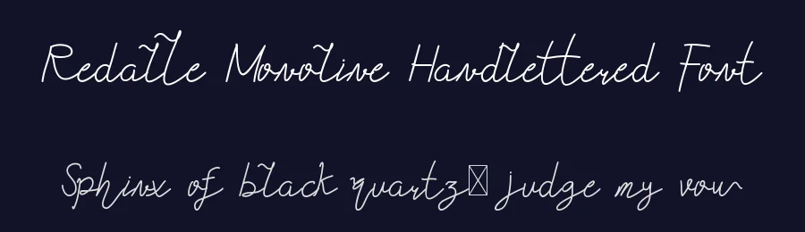 Redalle Monoline Handlettered Font by edricstudio — Script Handwritten Font — thumbnail 2