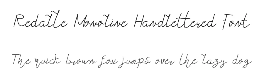 Redalle Monoline Handlettered Font by edricstudio — Script Handwritten Font