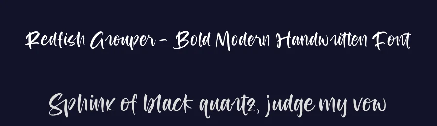 Redfish Grouper – Bold Modern Handwritten Font by stylishtype.co — Script Handwritten Font — thumbnail 2