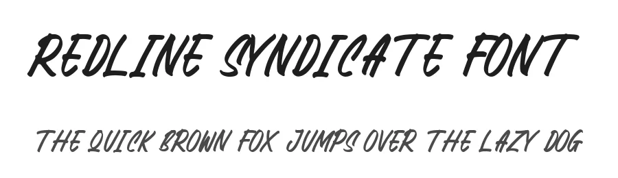 Redline Syndicate Font by Rillatype — Script Handwritten Font