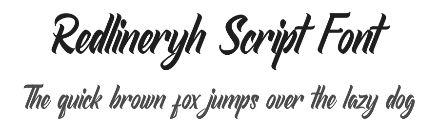 Redlineryh Script Font by shanayastudio — Script Handwritten Font