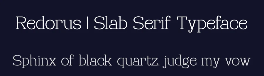 Redorus | Slab Serif Typeface by Gracetypestudio — Slab Serif Font — thumbnail 2