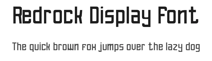 Redrock Display Font by twousstudio — Display Font
